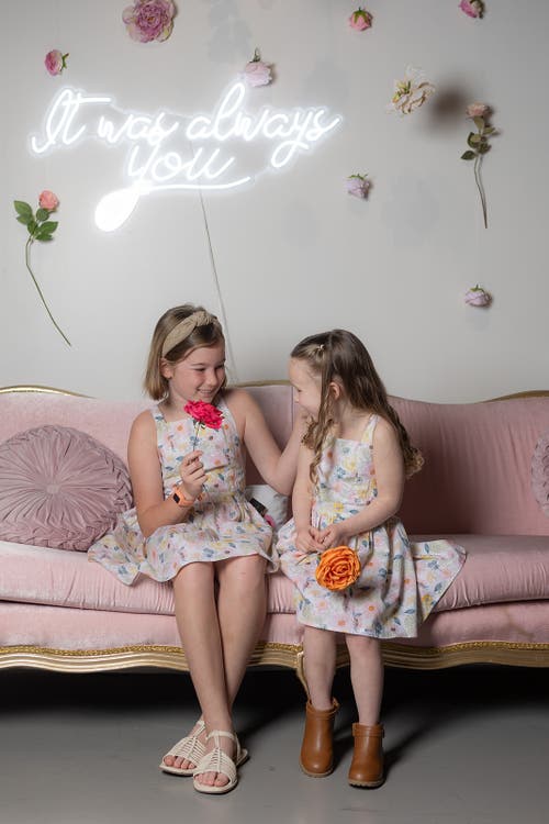 Worthy Threads Girls' Blooming Tie Back Dress - Little Kid, Big Kid In Blooming