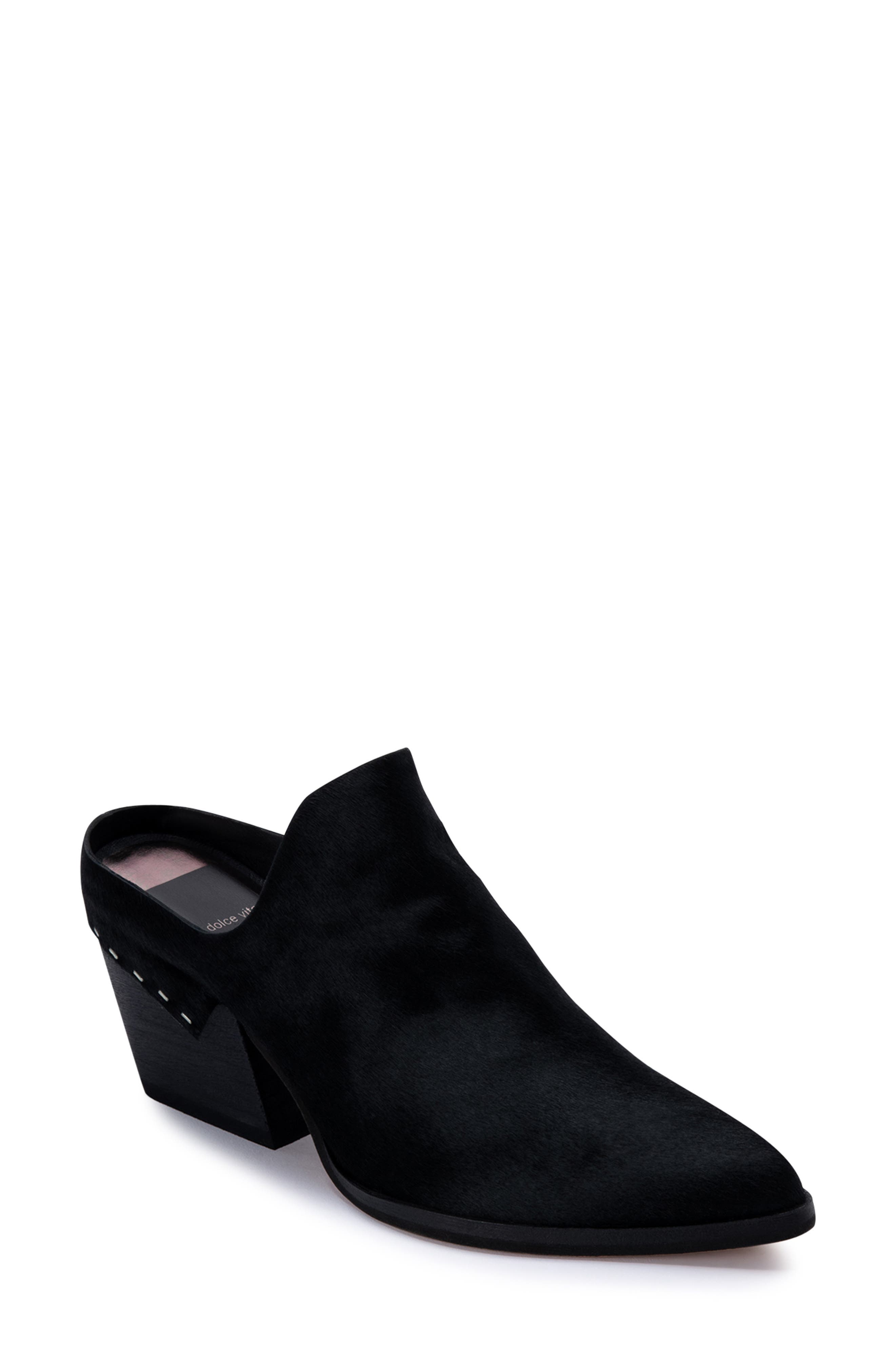 dolce vita black mules