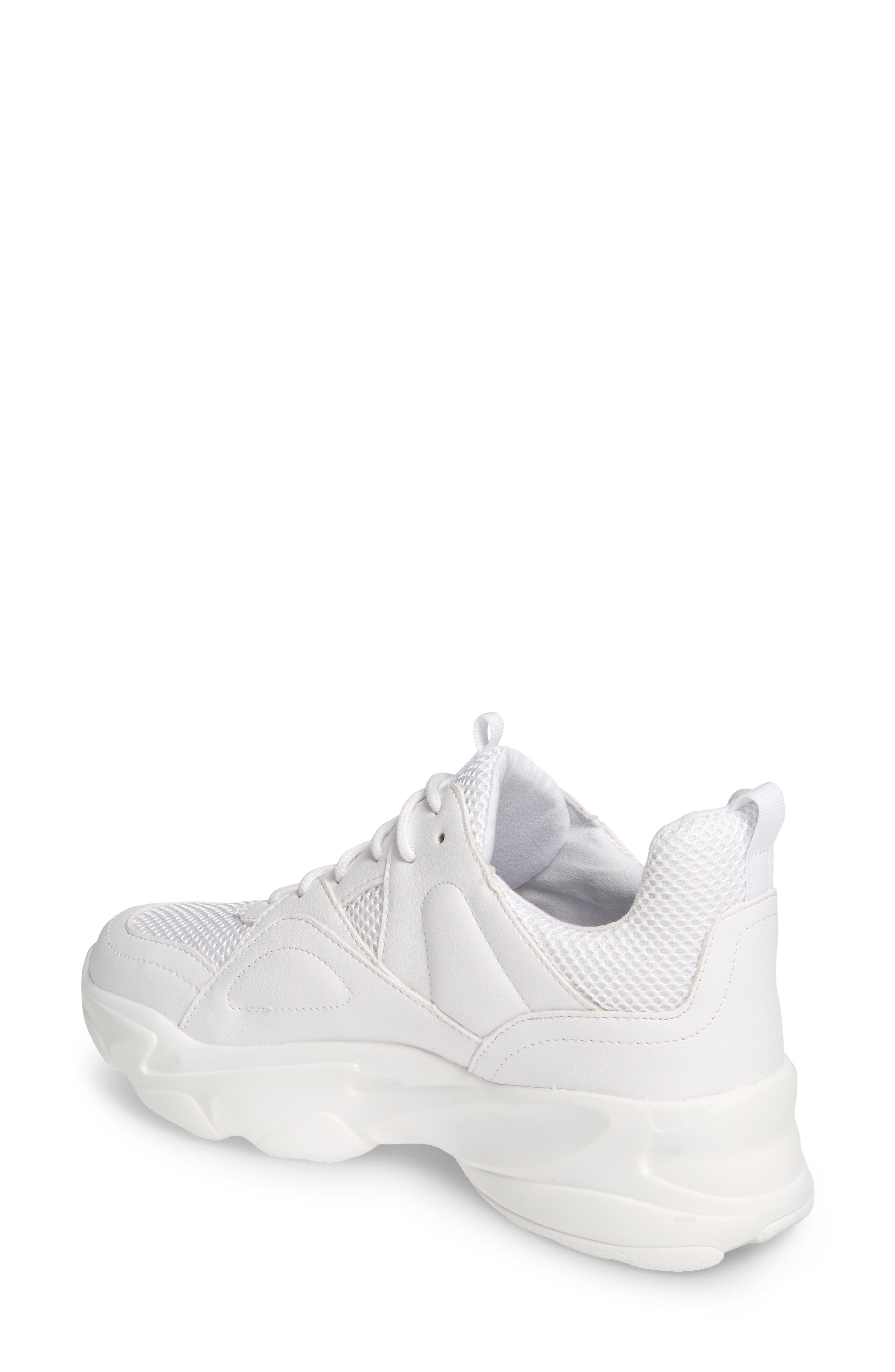 steve madden movement white sneaker