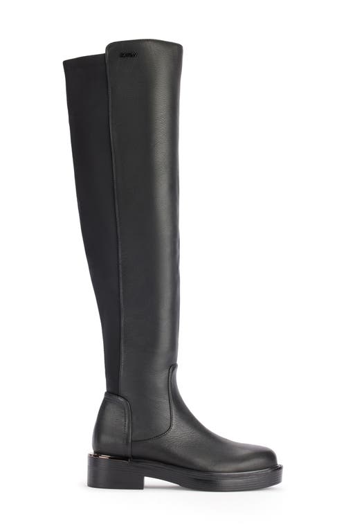 Dkny Winsloe Over The Knee Boot In Blk - Black