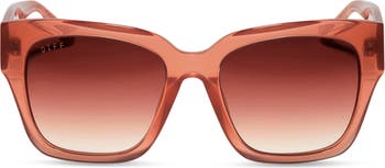 DIFF Bella II 54mm Gradient Square Sunglasses