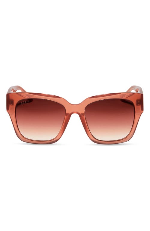 Diff Bella Ii 54mm Square Sunglasses In Dusk/dusk Gradient