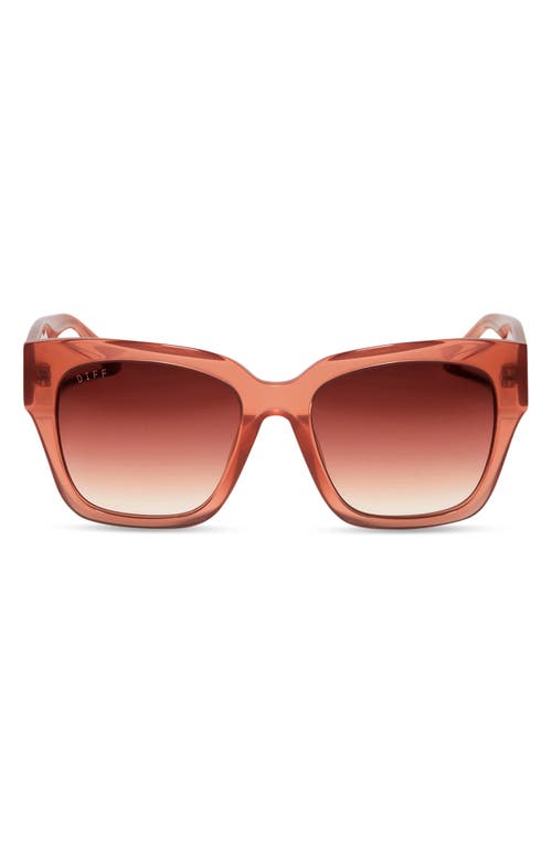 DIFF DIFF BELLA 54MM GRADIENT SQUARE SUNGLASSES