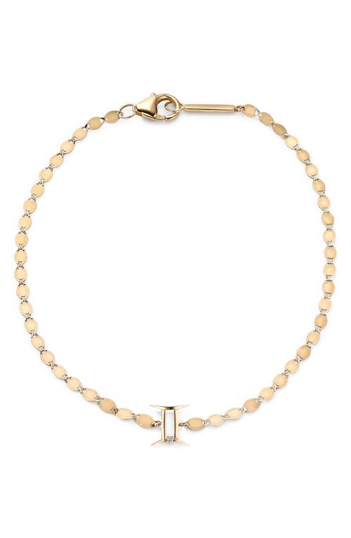 Lana Solo Diamond Zodiac Bracelet In Gold