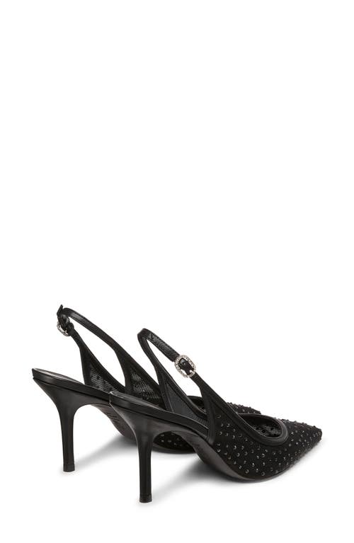 Shop Stuart Weitzman Emilia Mesh 85 Slingback Pump In Black