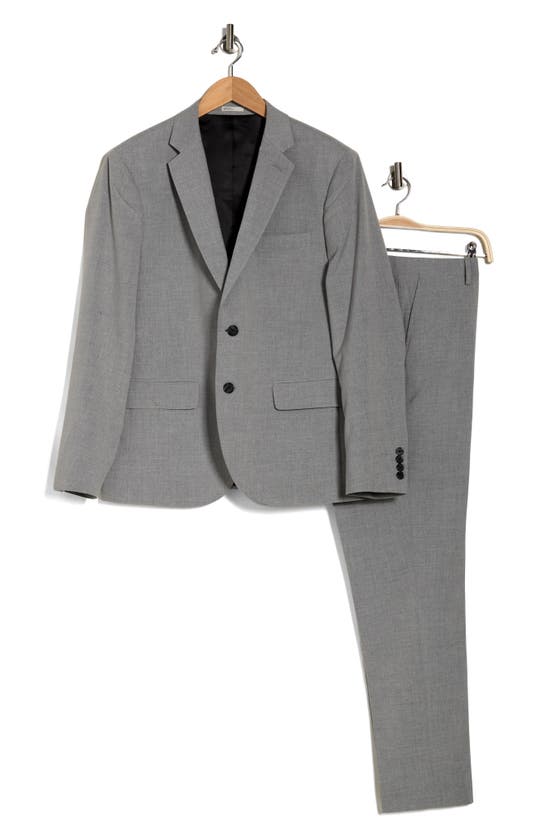 Nordstrom Rack Extra Trim Fit Suit In Grey Heather