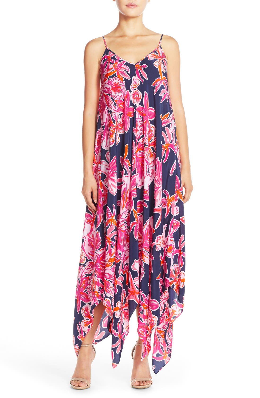 lilly pulitzer silk maxi dress