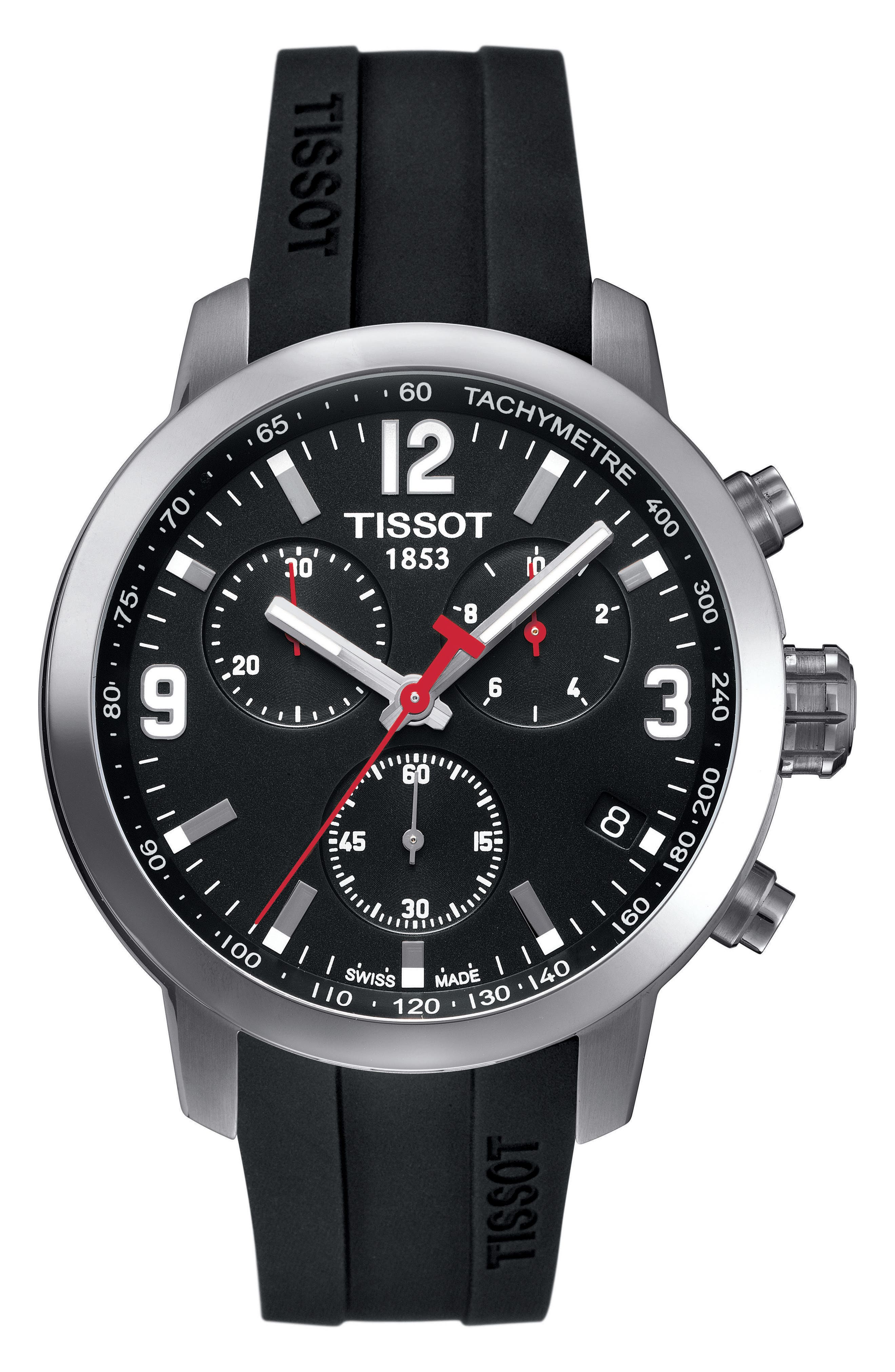 EAN 7611608258446 product image for Tissot Prc200 Chronograph Silicone Strap Watch, 41Mm | upcitemdb.com
