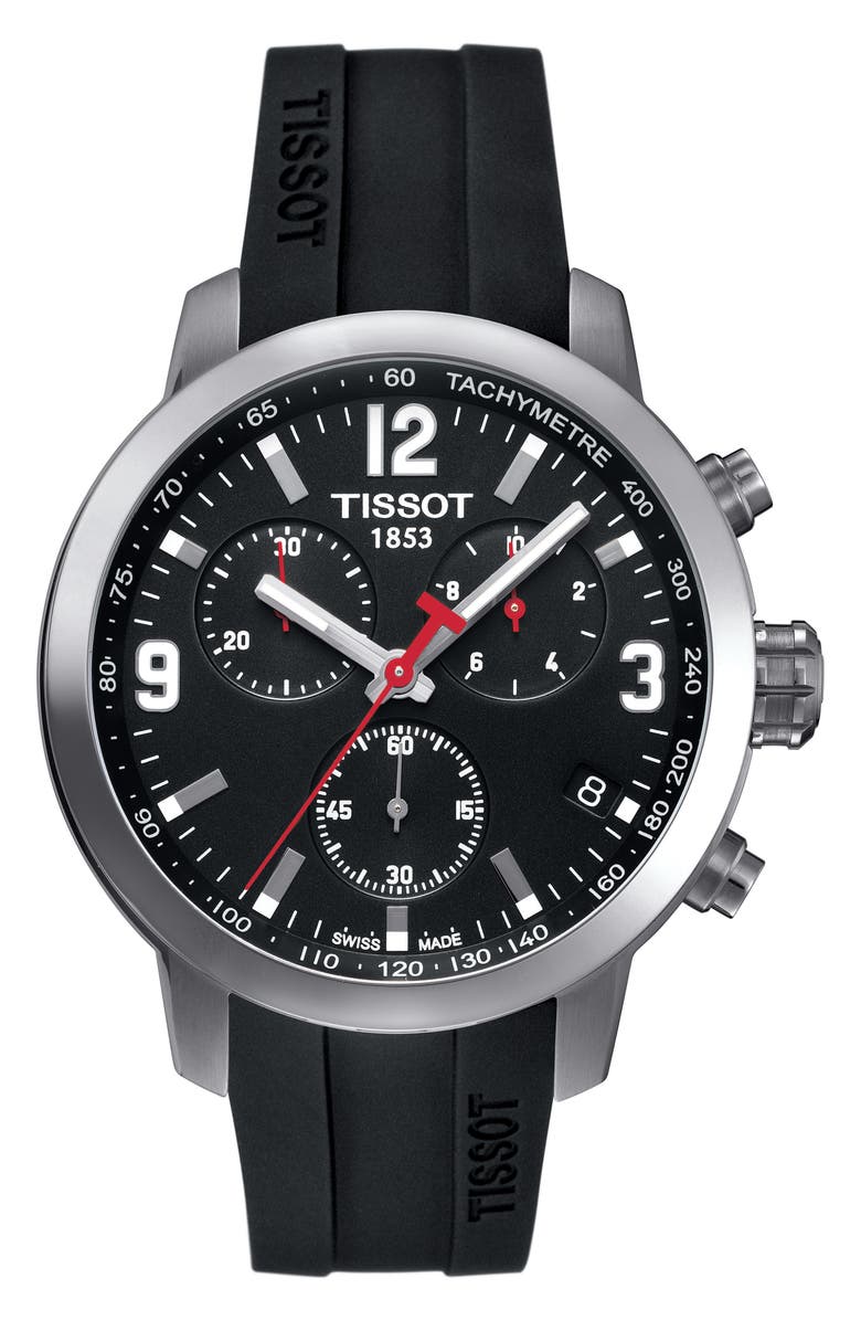 Tissot Prc200 Chronograph Silicone Strap Watch 41mm Nordstrom