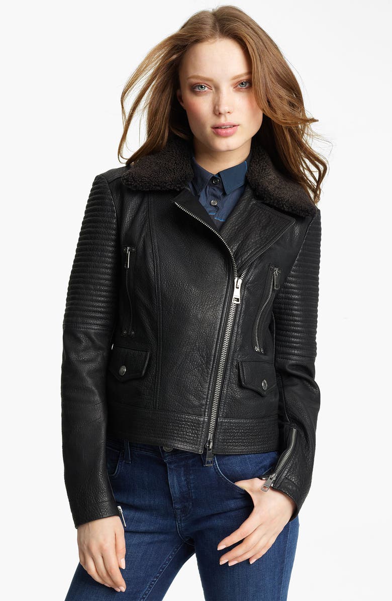 Burberry Brit Lambskin Leather Jacket | Nordstrom