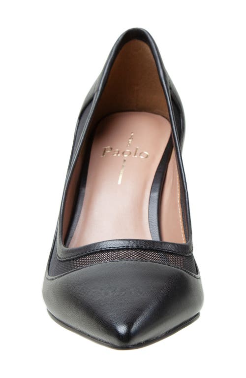 Linea Paolo Perline Pointed Toe Pump In Black