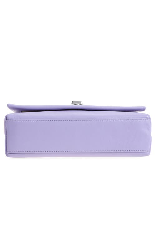 Shop Marc Jacobs The Dual Chain Leather Wallet On A Chain In Lilac