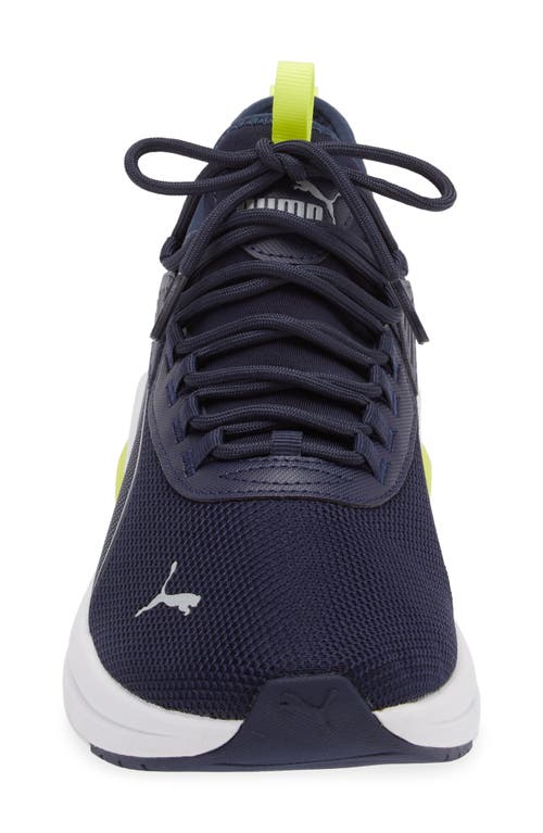 Puma Amplifier Sneaker In  Navy-cool Gray-lime