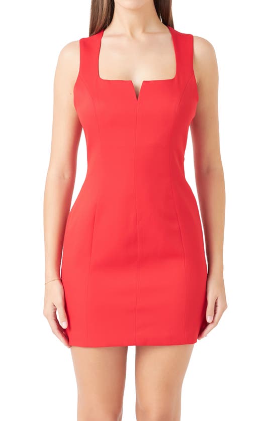 ENDLESS ROSE ENDLESS ROSE STRUCTURED OPEN BACK MINIDRESS