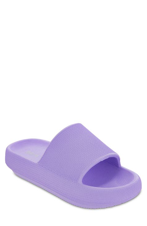 Cethrio Womens Summer Flats Sandals- Flat Beach Roman Flip Flops on  Clearance Wide Width Purple Dressy Sandals/ Slides Size 9 
