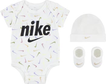 Baby nike hat and 2025 booties