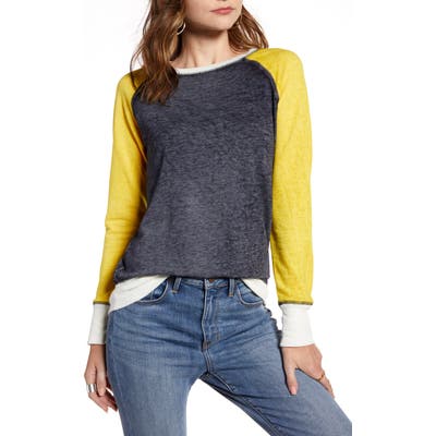 Treasure & Bond Colorblock Crewneck Sweatshirt, Blue