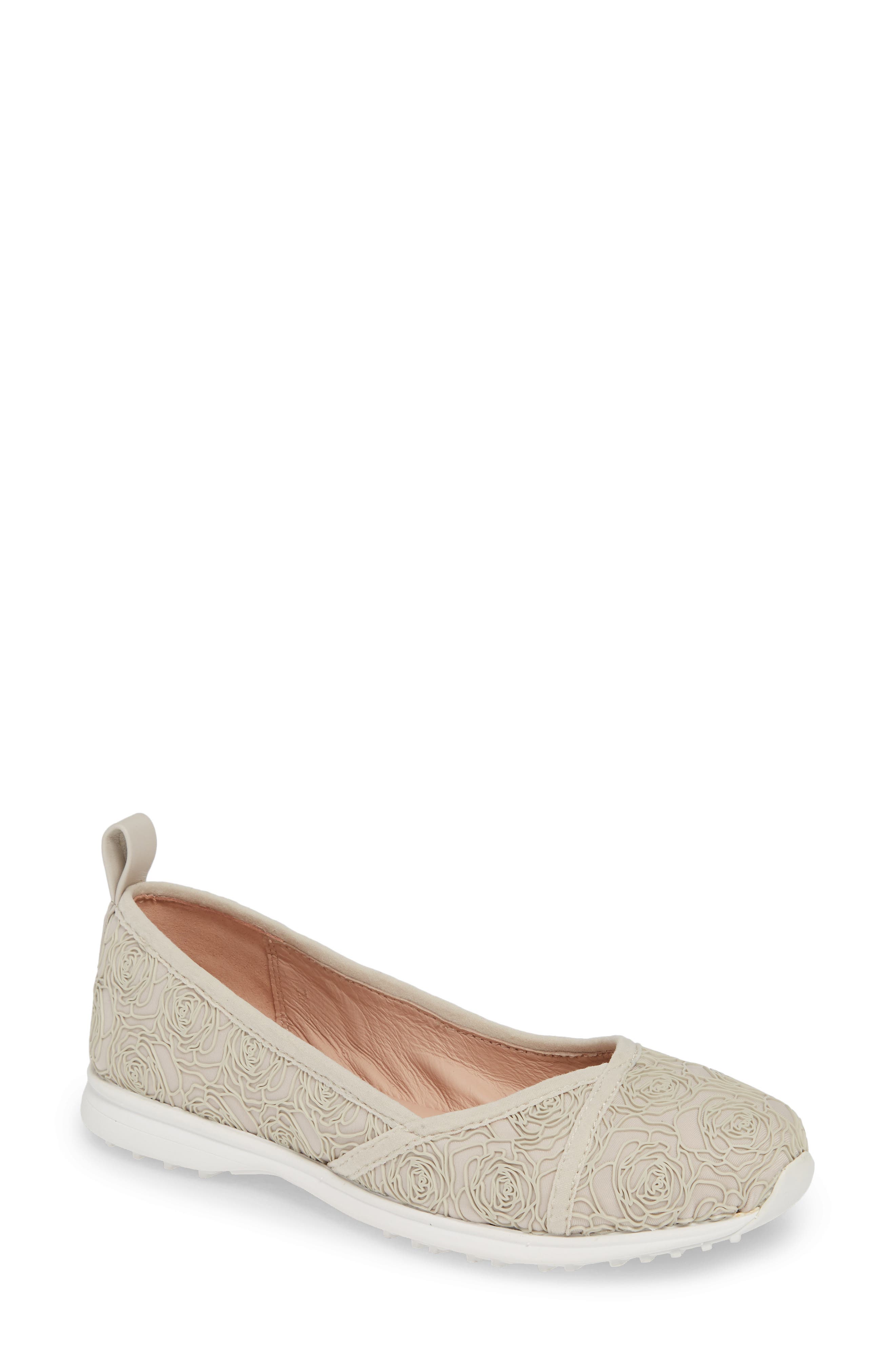 Taryn Rose Bobbi Flat- Beige