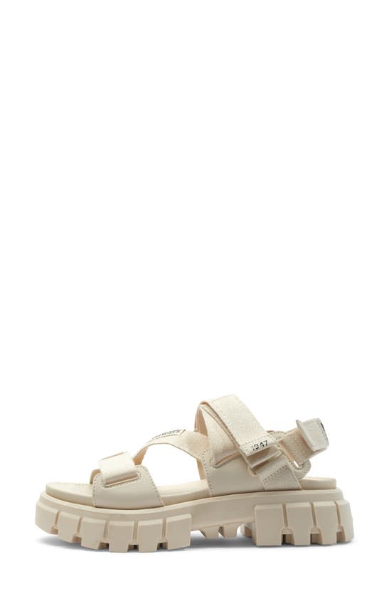 Palladium Revolt Mono Platform Sandal In Sand