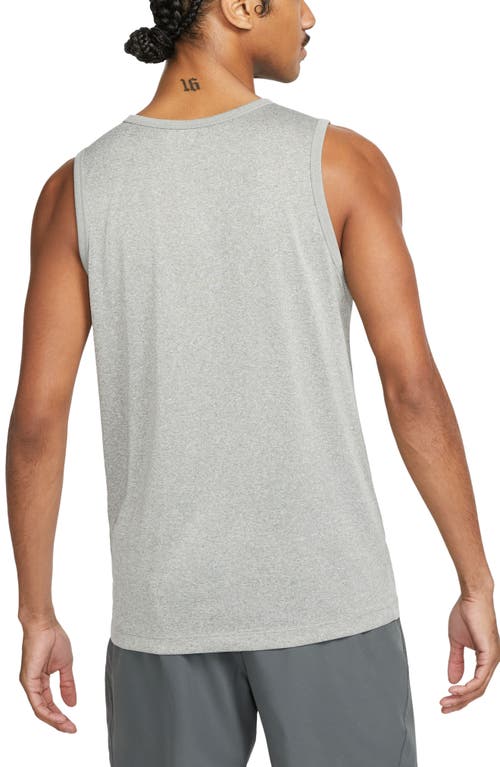 Shop Nike Dri-fit Legend Training Tank In Tumbled Grey/silver