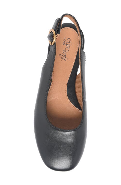 Eurosoft Kelsa Slingback Flat In Black