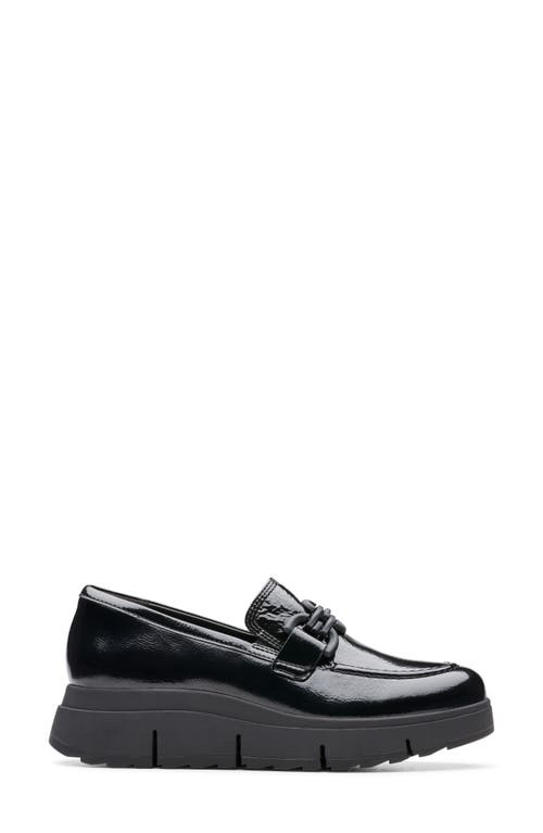 Clarksr Clarks(r) Loriini Izzy Platform Wedge Bit Loafer In Black Patent