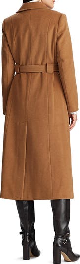 Ralph lauren wool blend best sale wrap coat