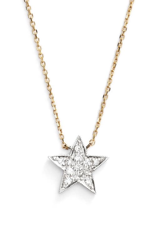 Dana Rebecca Designs 'julianne Himiko' Diamond Star Pendant Necklace In Yellow Gold/white Gold