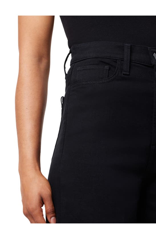 Shop Joe's The Mia High Waist Wide Leg Jeans In Black