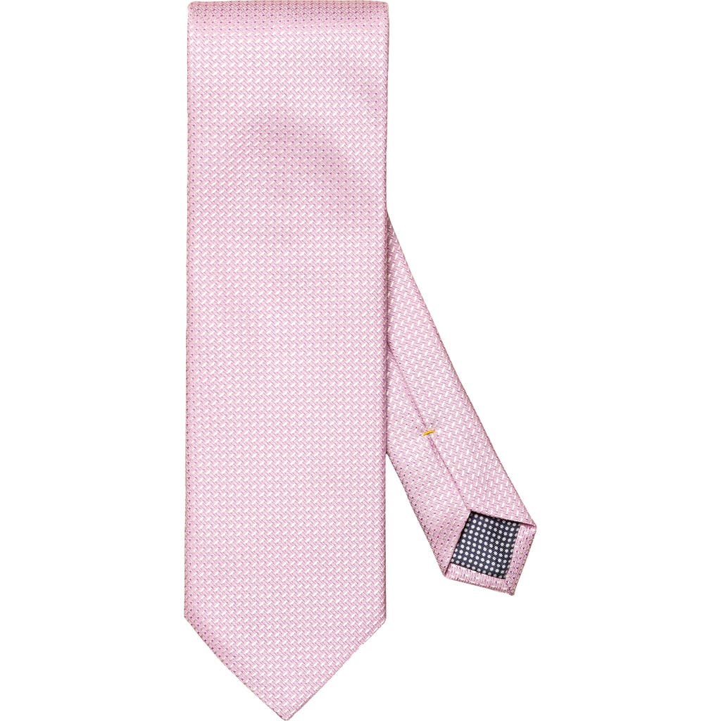 Eton Semisolid Silk Tie In Pink