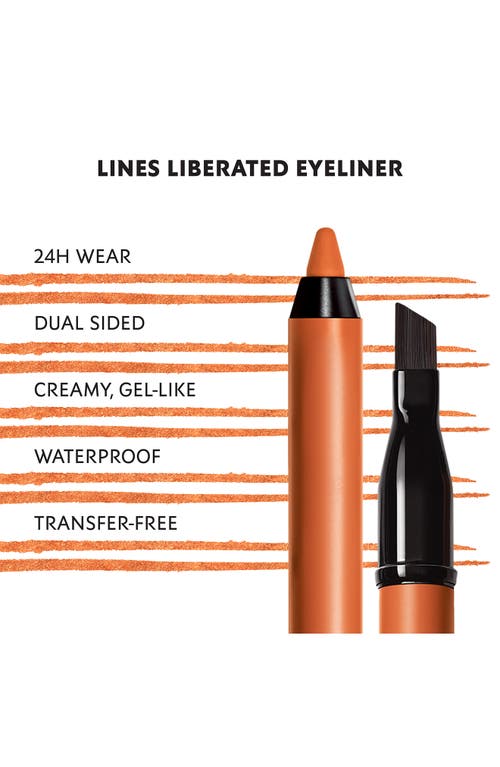 Shop Saint Laurent Yves  Lines Liberated 24hr Waterproof Eyeliner In 12 Orange