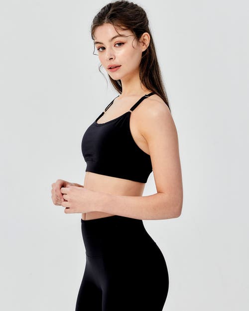 Rebody Active Luna Cloudlux Bra In Metropolis Black/black