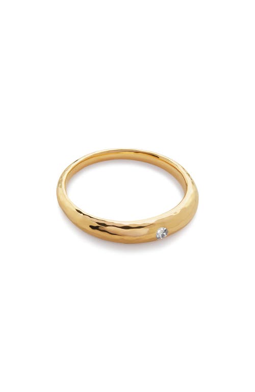 Monica Vinader Gold Deia Diamond Ring Lab Grown Diamond In 18k Gold Vermeil