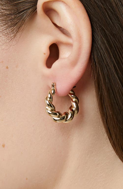 Ana Luisa Twisted Hoop Earrings In Gold