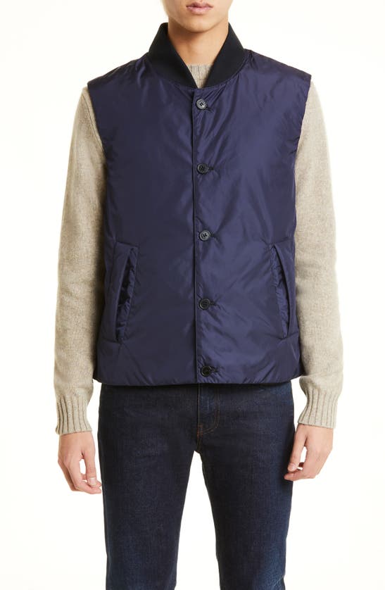 Mackintosh Dundee Water Repellent Insulated Vest In Blue