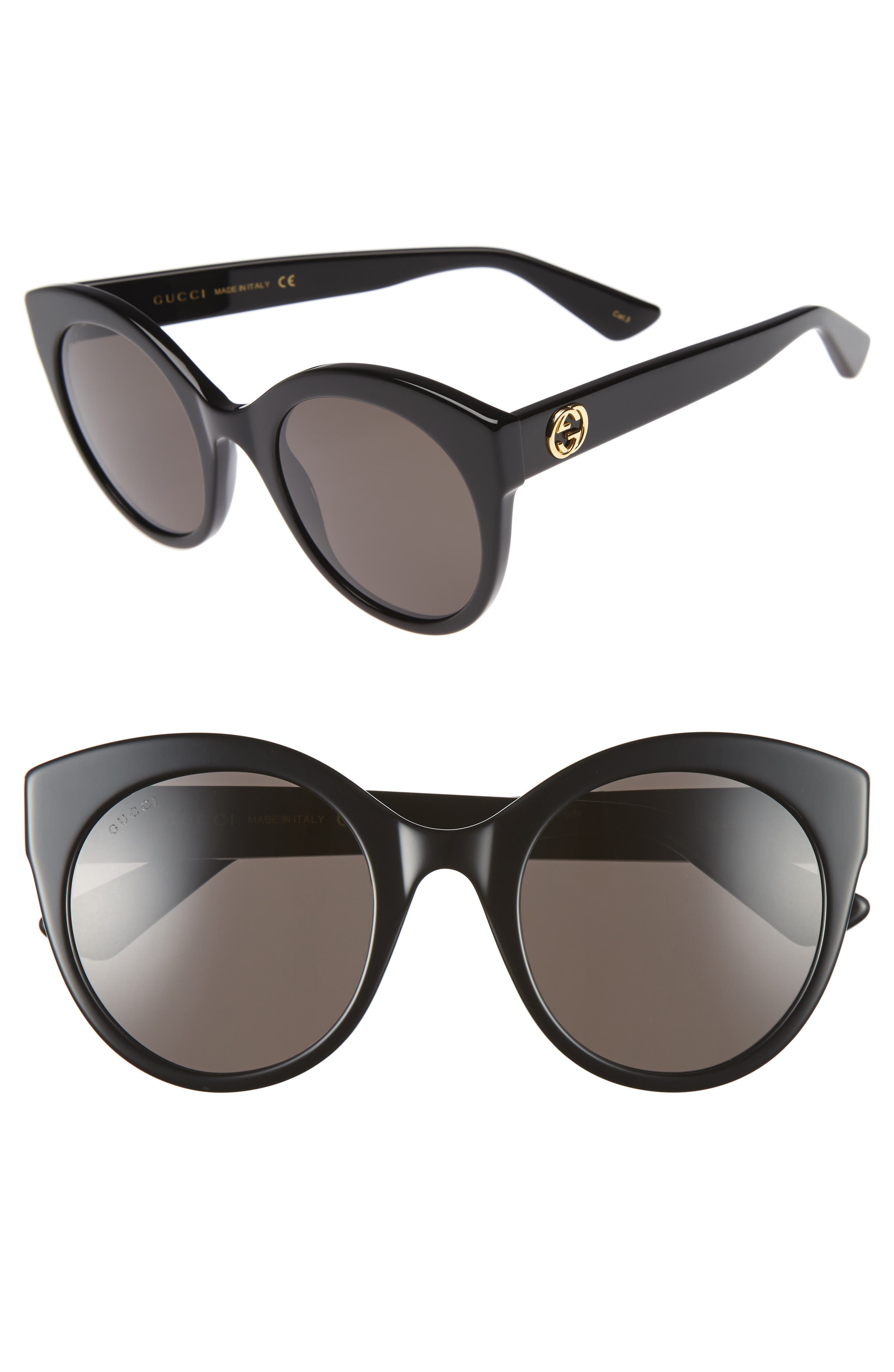 gucci 52mm cat eye sunglasses