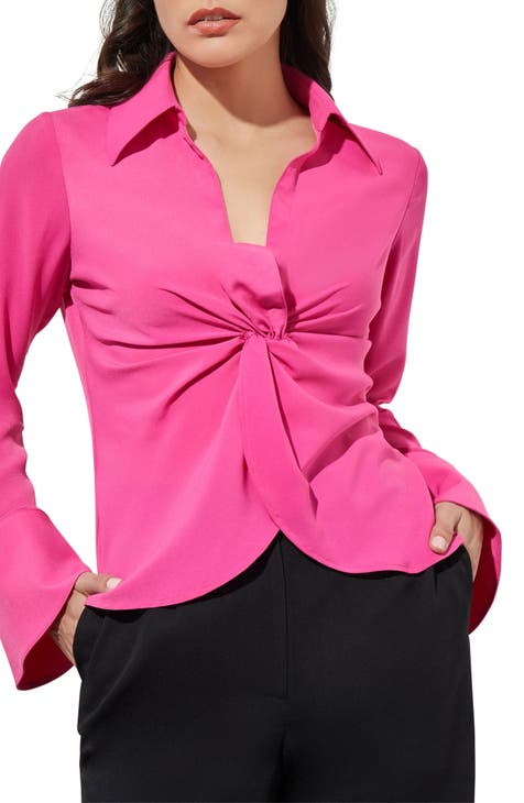 womens knotted shirt