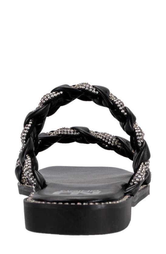 Lady Couture Sunny Embellished Slide Sandal In Black