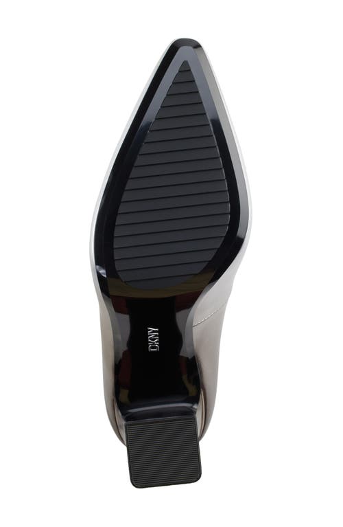Dkny Spruce Pointed Toe Mary Jane Pump In Pwtr/slver