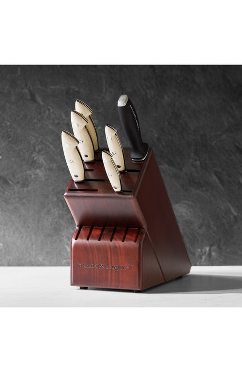 Zwilling Bob Kramer Cumulus 7-piece Knife Block Set In White