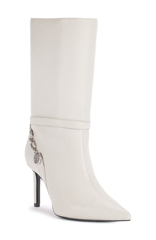 Karl Lagerfeld Paris Sharina Wedge Sneaker In Soft White