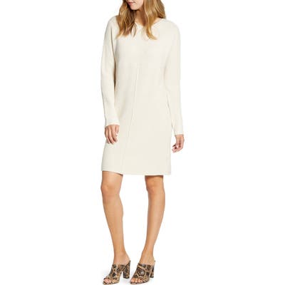 Petite Caslon Sweater Dress, Beige