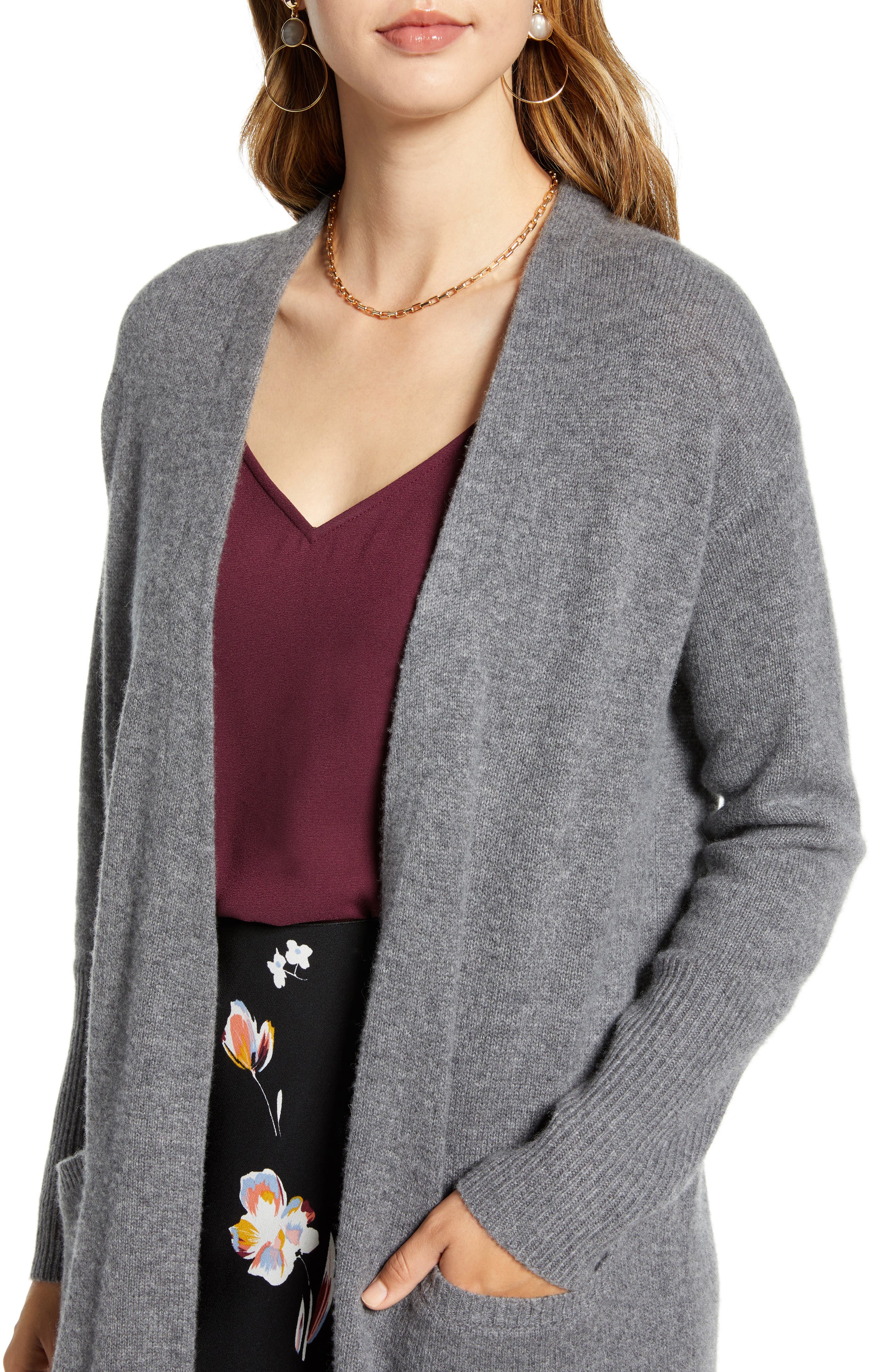 halogen wool & cashmere long cardigan