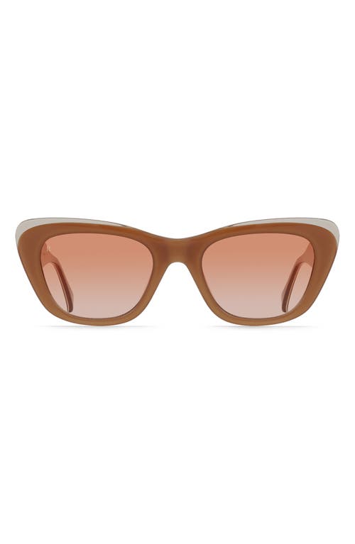 Kimma 52mm Polarized Cat Eye Sunglasses in Henna/Poppy
