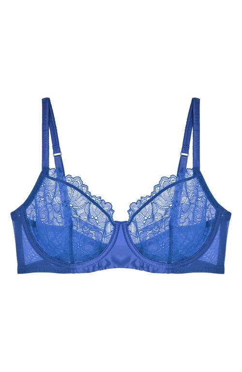 Journelle Lexi Underwire Unlined Demi Bra In Lapis