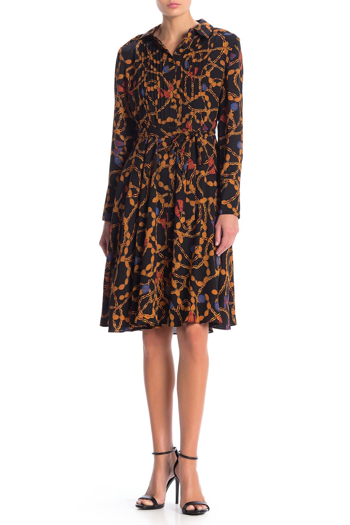 nanette lepore pintuck shirt dress