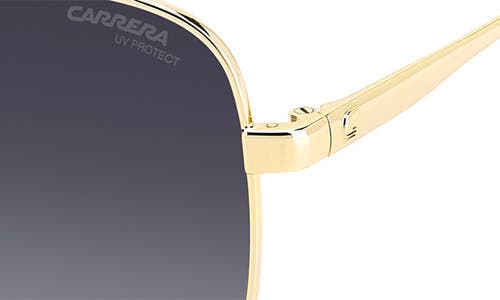 Carrera Eyewear 60mm Gradient Square Sunglasses In Gold/grey Shaded