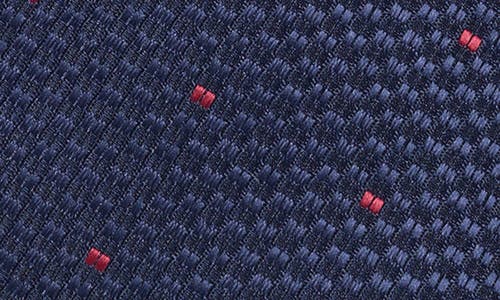 Tom Baine Grid Texture Tie In Blue