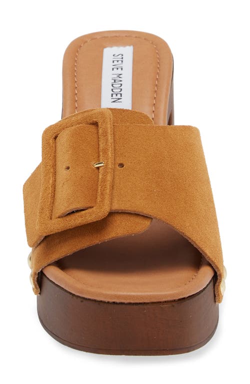 Shop Steve Madden Marlena Platform Clog In Sand Suede