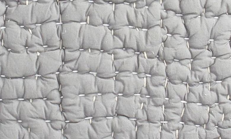 Coyuchi Set Of 2 Hand Stitched Organic Cotton Shams In Slate